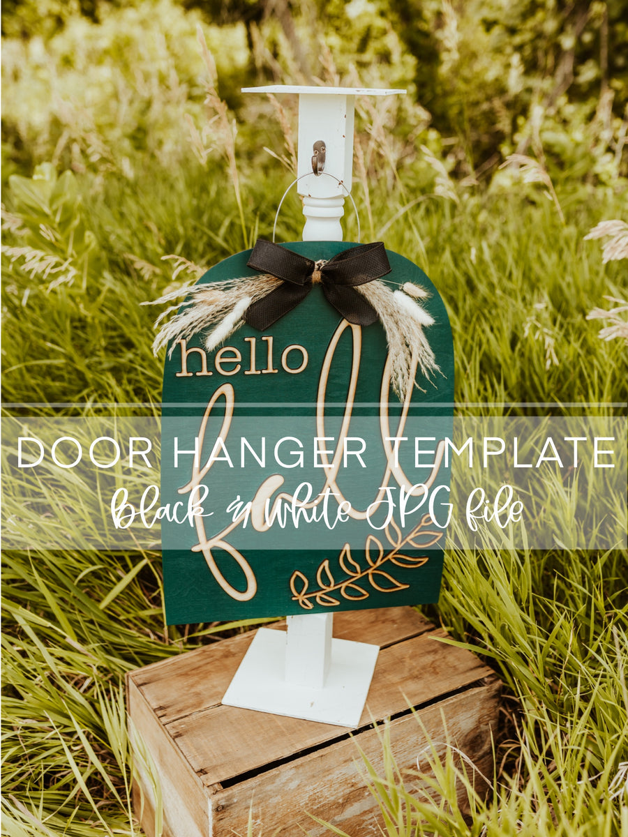 Hello Fall SemiOval Template Pocketful of Posies