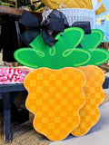 Checkered Carrot Door Hanger