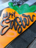 Happy Easter Carrot Door Hanger