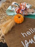 Hello Pumpkin Door Hanger