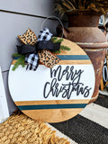 Merry Christmas Strap Door Hanger