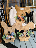 Floppy Ear Floral Bunny Door Hanger