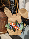 Floppy Ear Floral Bunny Door Hanger