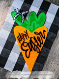 Happy Easter Carrot Door Hanger