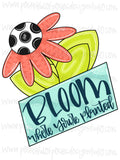 Bloom Where You’re Planted Flower Template
