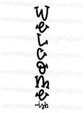 Welcome-ish Hand Lettered Template