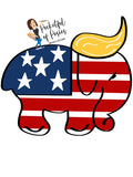 Trump Elephant Template