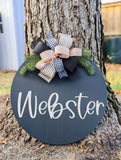 Last Name Door Hanger