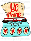 Be Mine Typewriter Template