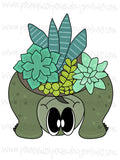 Succulent Turtle Template