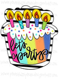 Let’s Party Cake Template