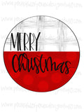 Merry Christmas Round Template
