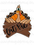 Eat Pie Turkey Template