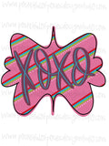 XOXO Plaque Template