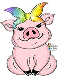 Hippie Piggy Template
