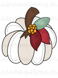 Pumpkin With Leaves Template