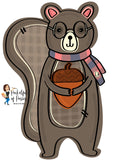 Fall Squirrel Template