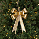 Gold Metal Bow Ornament