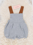 Grey Pleated Overalls