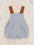 Grey Pleated Overalls