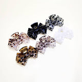 Bow Shaped Translucent Claw Clip