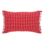 Gallen Red Fringed Pillow