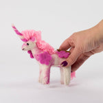 Felt Pink Wool Unicorn