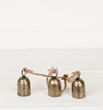 Swiss Cowbell Cluster Ornament: Brushed Gold