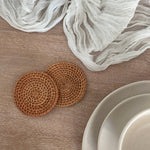 Rattan Coasters