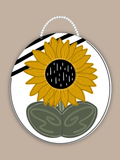 Sunflower Oval Door Hanger