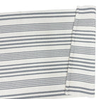 Tan and White Ticking Stripes Layering Rug