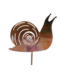 Copper Garden Stake: Snail