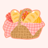 Fall Picnic Basket Printed Attachment