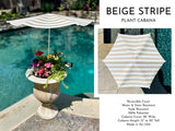 Plant Cabana: Beige Stripe