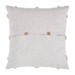 Frayed Lattice Pillow: Oatmeal