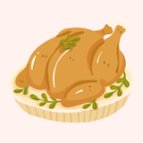 Thanksgiving Turkey Printed Attachment