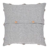 Frayed Lattice Pillow: Creme