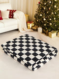 Checkerboard Printed Soft Throw Blanket