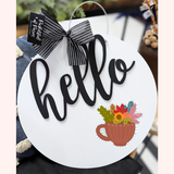 Fall Flower Cup Printed Attachment