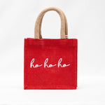 Ho Ho Ho Red Gift Bag: Small