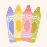 Crayons Printed Attachment