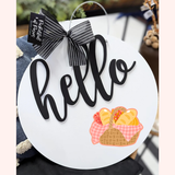 Fall Picnic Basket Printed Attachment