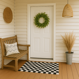 Checkered Layering Rug