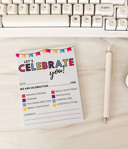 Notepad: Let's Celebrate You!