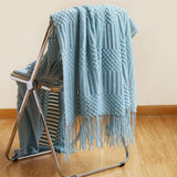 Waffle Stripe Throw Blanket