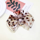 Bow Shaped Translucent Claw Clip