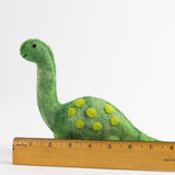 Felt Wool Green Dinosaur