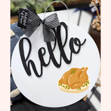 Thanksgiving Turkey Printed Attachment