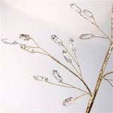 ELEGANT ACRYLIC AMETHYST GEM SPRAY: 21"