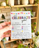 Notepad: Let's Celebrate You!